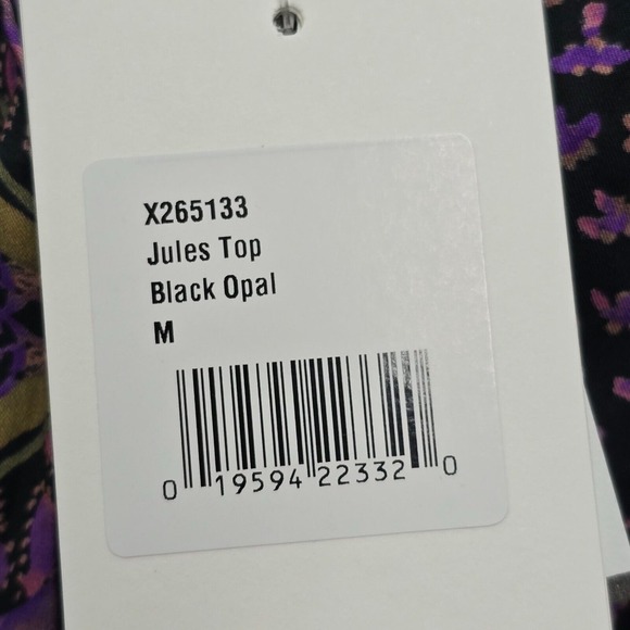 Xirena Jules Puff-Sleeve Top Womens Medium White Boho Luxe V-Neck Cotton Blouse - Picture 7 of 15